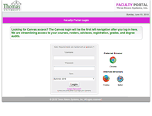 Tablet Screenshot of faculty.thomasu.edu